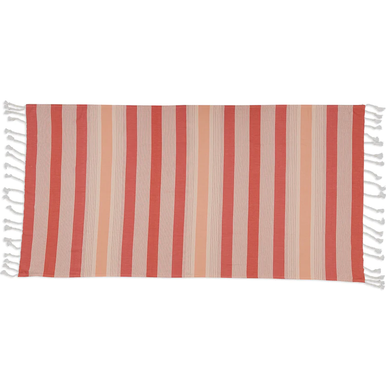 Design Imports Fouta Towel, Coral Stripe - 39x78" (28989)