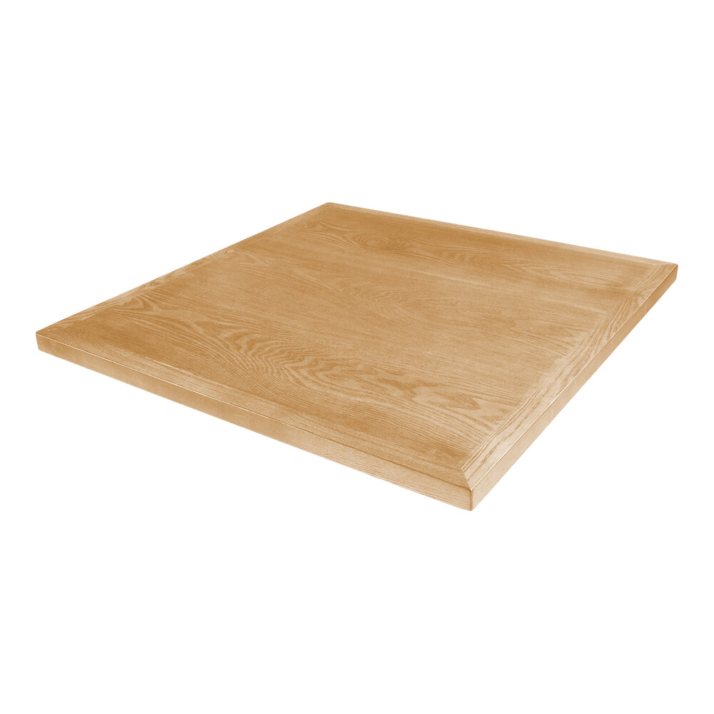 BFM Seating 30" Square Natural Ash Veneer Indoor Table Top