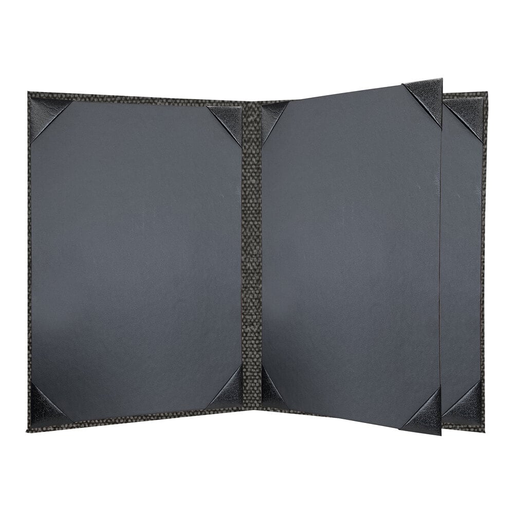 H. Risch, Inc. Milan 8 1/2" x 11" Customizable Mystic 4-View Menu Cover - 25/Case