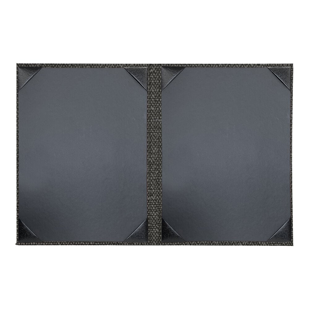 H. Risch, Inc. Milan 8 1/2" x 11" Customizable Mystic 2-View Menu Cover - 25/Case