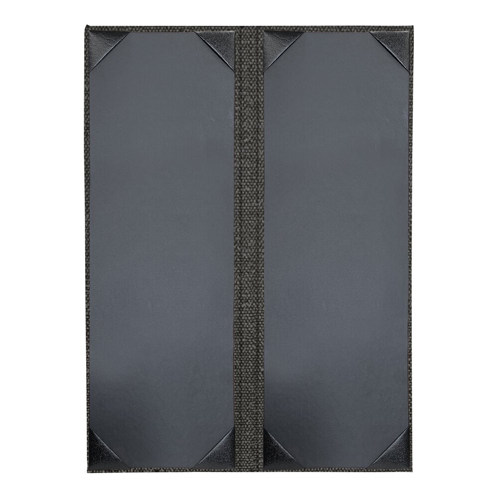 H. Risch, Inc. Milan 4 1/4" x 14" Customizable Mystic 2-View Menu Cover - 25/Case