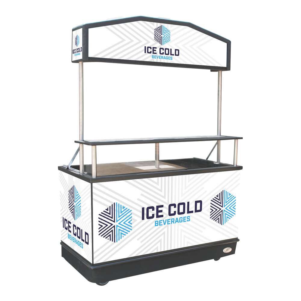 IRP 3801037 Black Illuminated Canopy Package Elite Beverage Cart