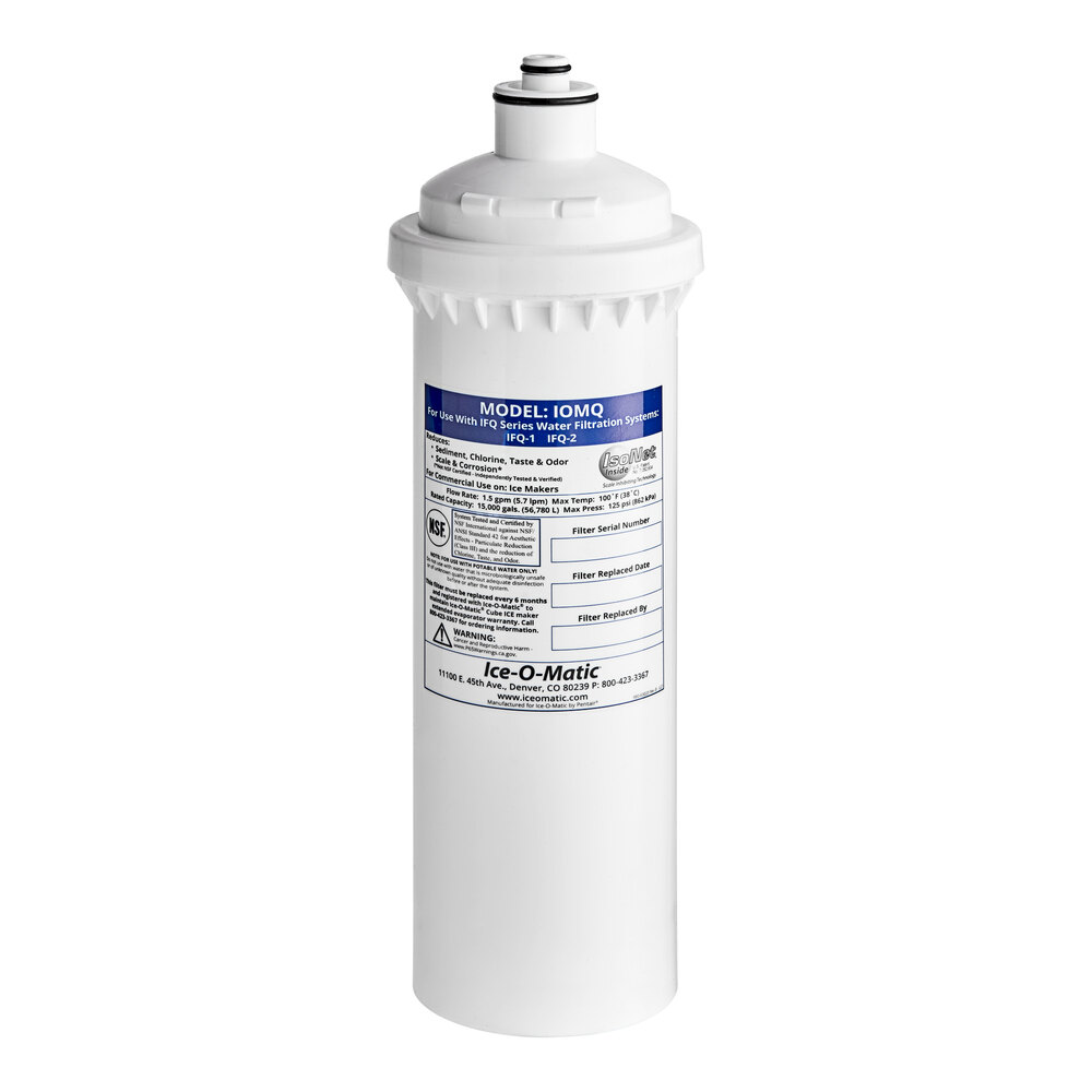Ice-O-Matic IOMQ Single Ice Machine Water Filter Cartridge for IFQ1 and IFQ2 - 0.5 Micron