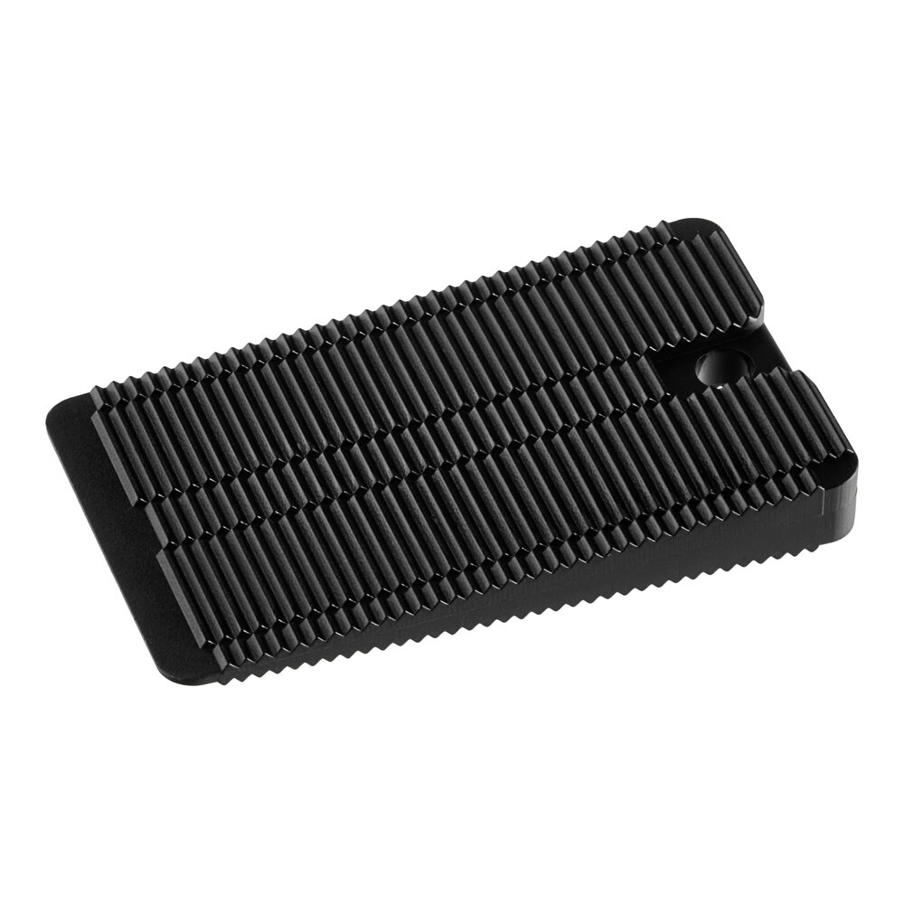 Wobble Wedge Tapered Black Hard Polypropylene Installation Table Wedge / Table Stabilizer - 75/Pack