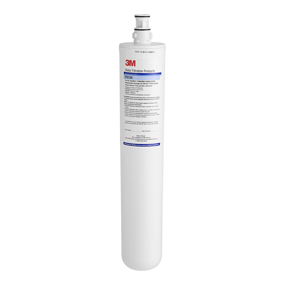 3M Water Filtration Products PS124 Replacement Cartridge for ESP124-T Espresso Water Filtration System