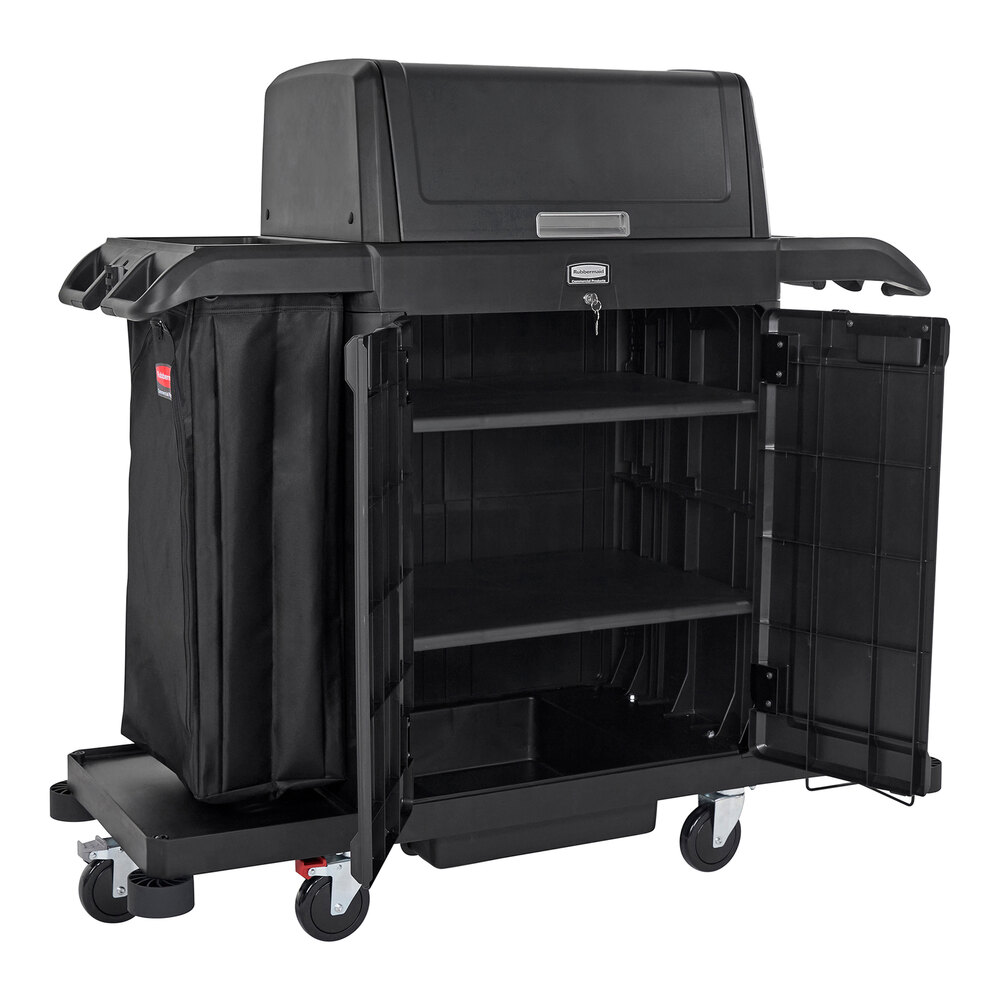 Rubbermaid® 2202587 Full Size Housekeeping Cart with Locking Hood and Doors