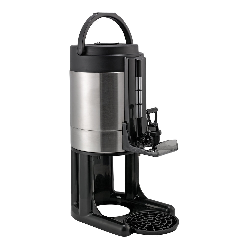 Service Ideas Universal GIU1GV2 1 Gallon Brushed Stainless Steel Thermal Coffee Server with Stand