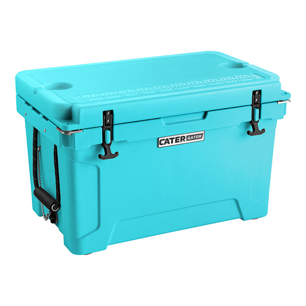 CaterGator CG45BL Sky Blue 45 Qt. Rotomolded Outdoor Cooler / Ice Chest