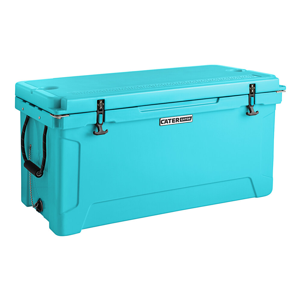 CaterGator CG100BL Sky Blue 110 Qt. Rotomolded Outdoor Cooler / Ice Chest