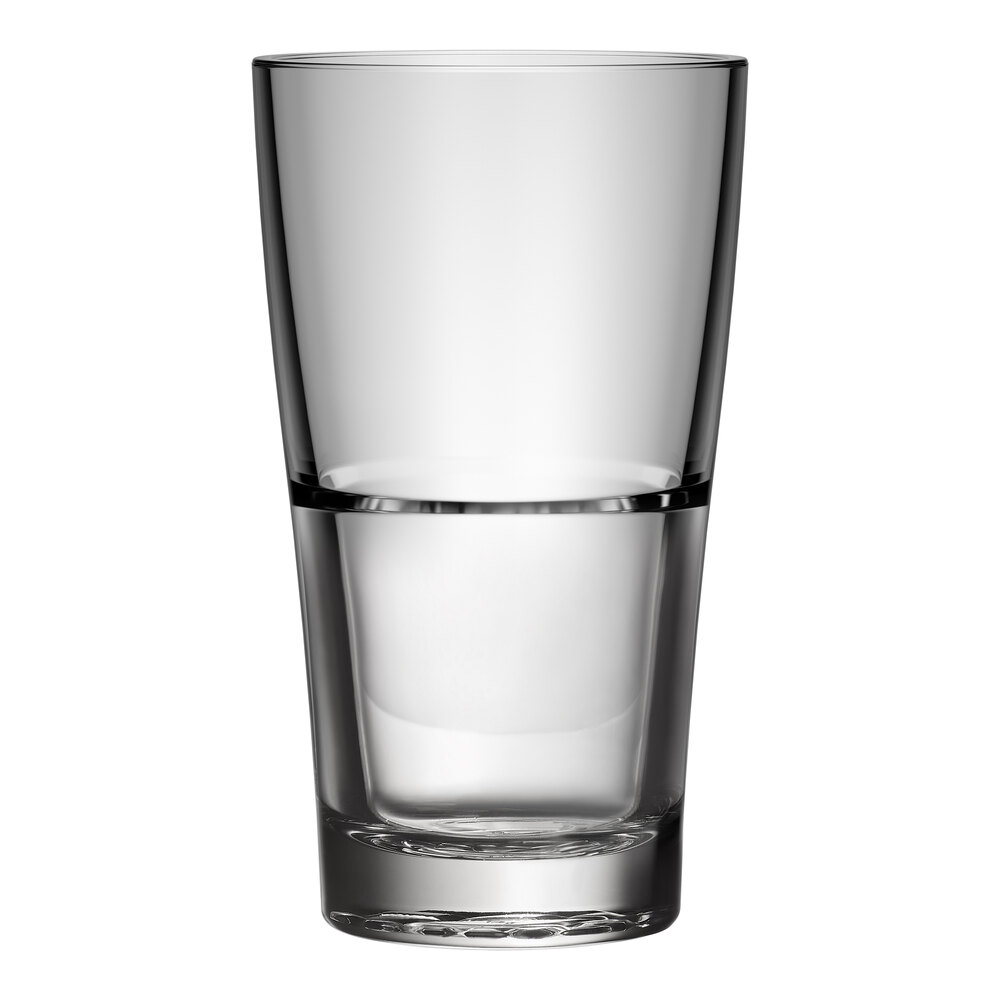 Libbey Dahlia 16 oz. Customizable Stackable Beverage Glass - 12/Case