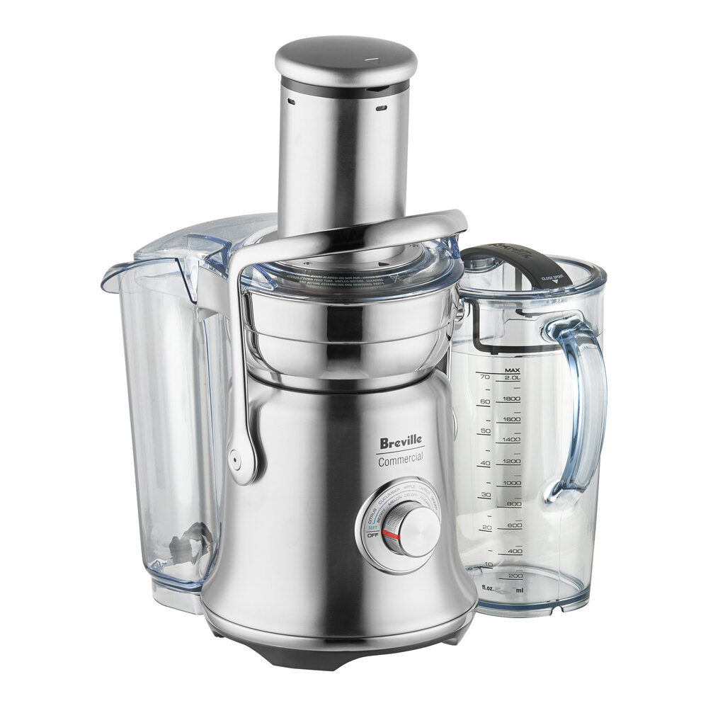 Breville Commercial CBJE830 Juice Fountain XL Pro Continuous Feed Centrifugal Juice Extractor with Variable Speed - 120V