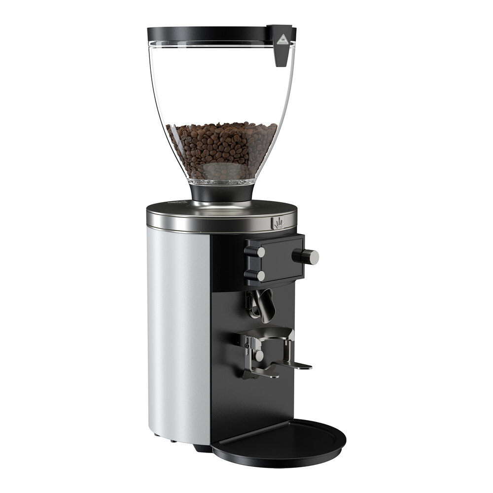 Mahlkonig E80T GBS 4 lb. White On-Demand Grind-by-Sync Espresso Grinder - 120V