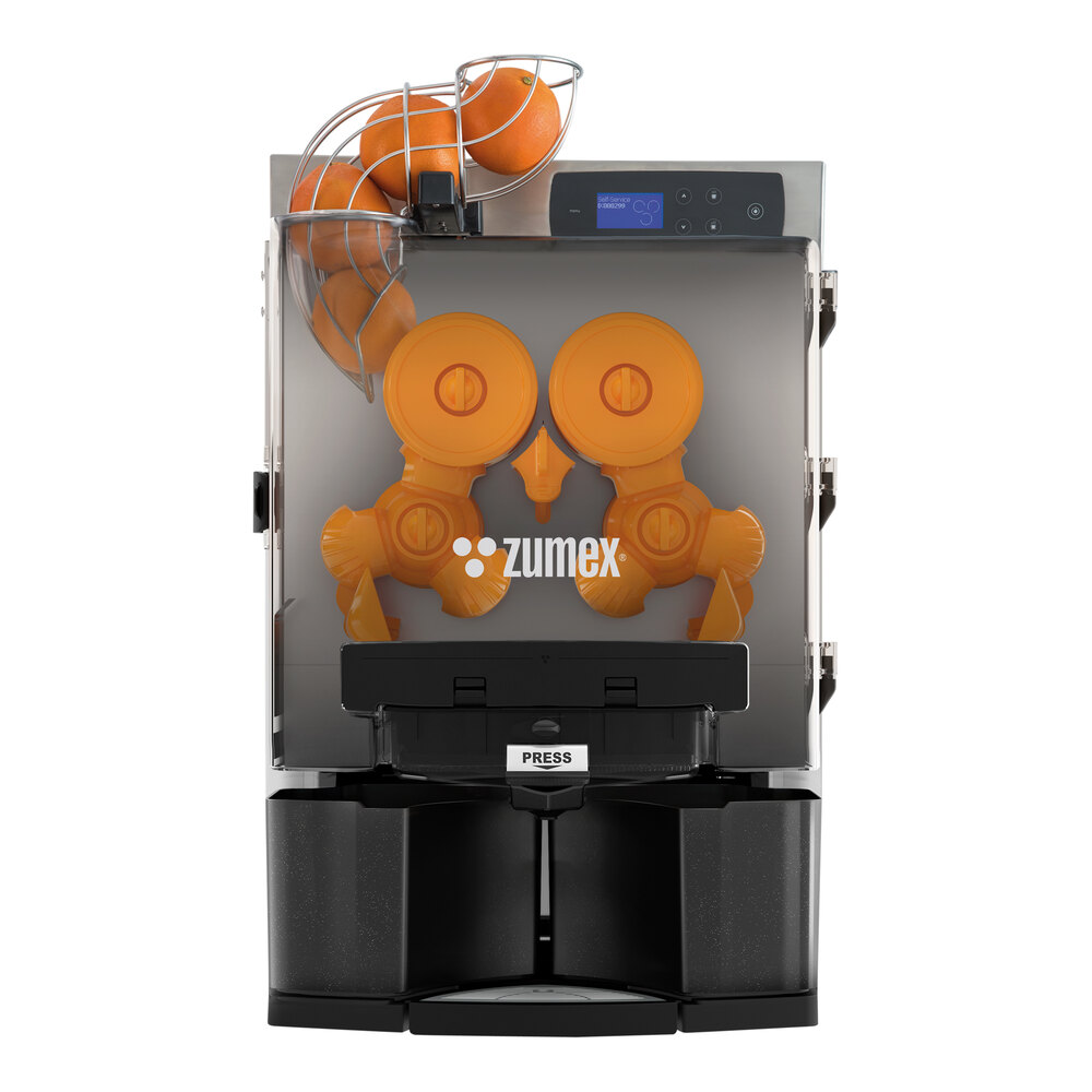 Zumex 12547 Essential Pro Pulpout Black Automatic Feed Juicer - 27 Fruits / Minute