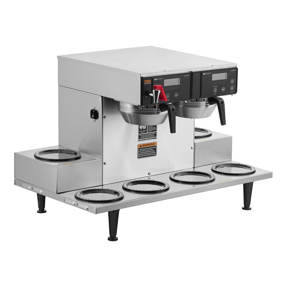 Bunn 38700.0015 Axiom 0/6 Twin 12 Cup Automatic Coffee Brewer with 6 Lower Warmers - 120/208-240V