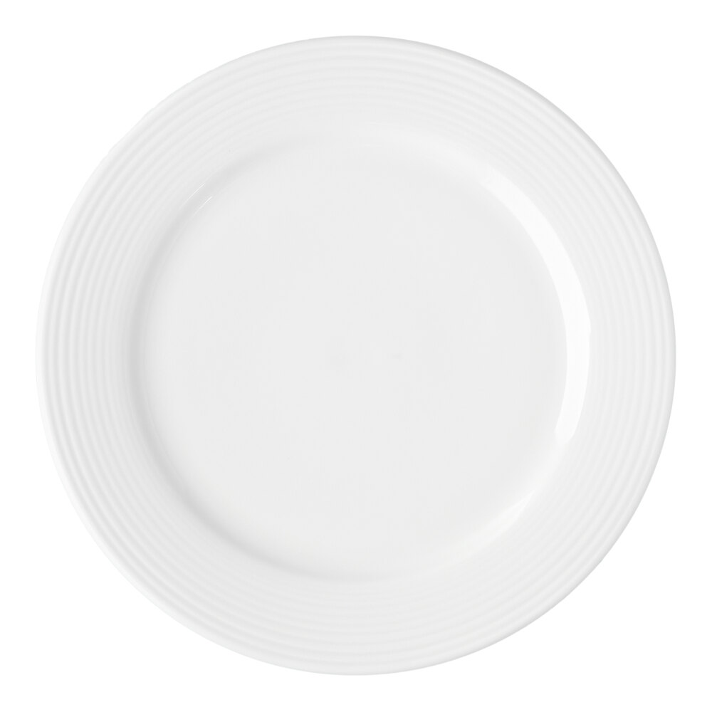 Reserve by Libbey Repetition 10 7/8" Aluma White Porcelain Plate - Sample