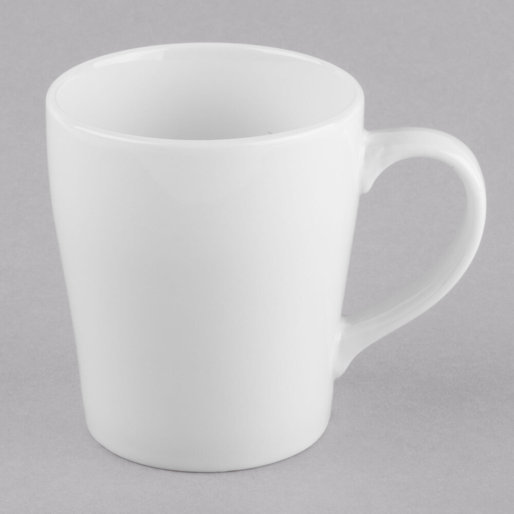 Libbey Porcelana 12 oz. Bright White Porcelain Seygo Mug - Sample