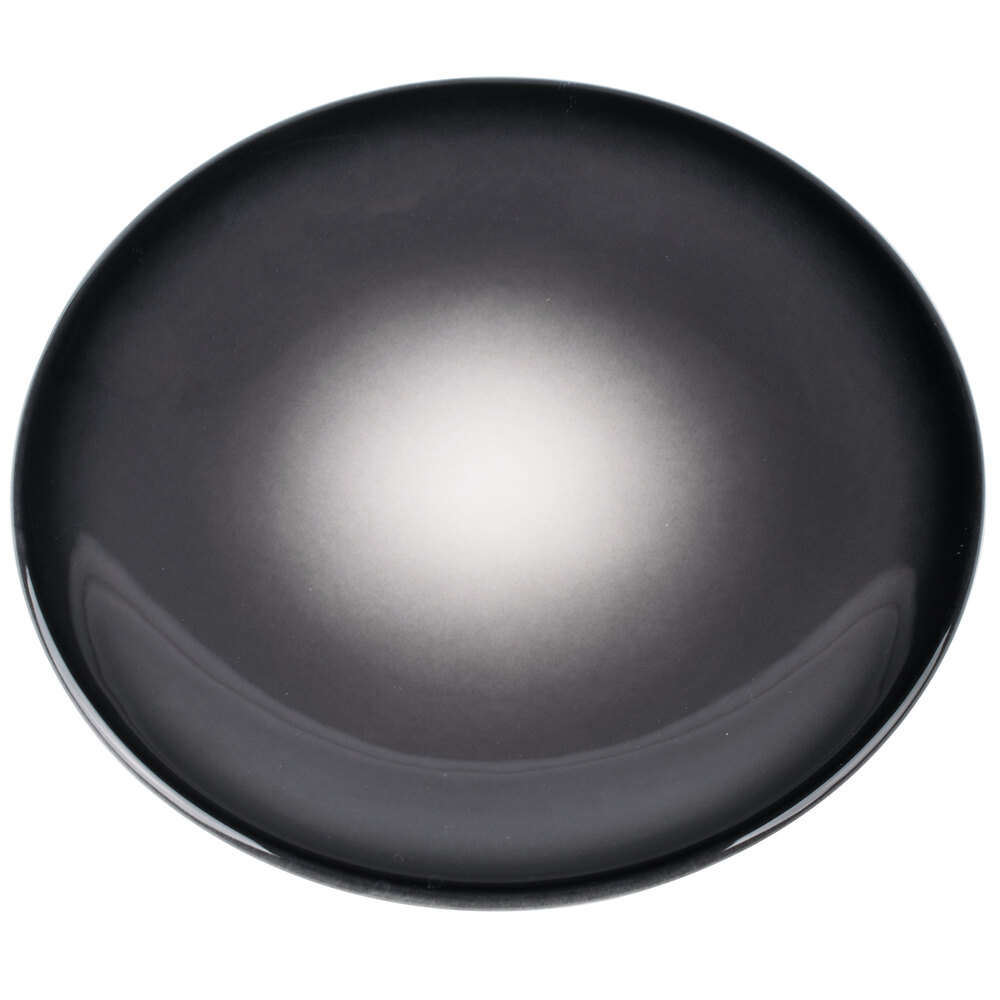 Reserve by Libbey Pebblebrook 9" Obsidian Porcelain Coupe Plate - Sample