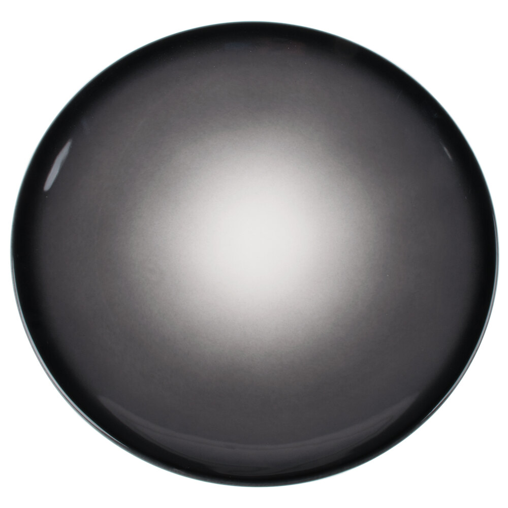 Reserve by Libbey Pebblebrook 6" Obsidian Porcelain Coupe Plate - Sample