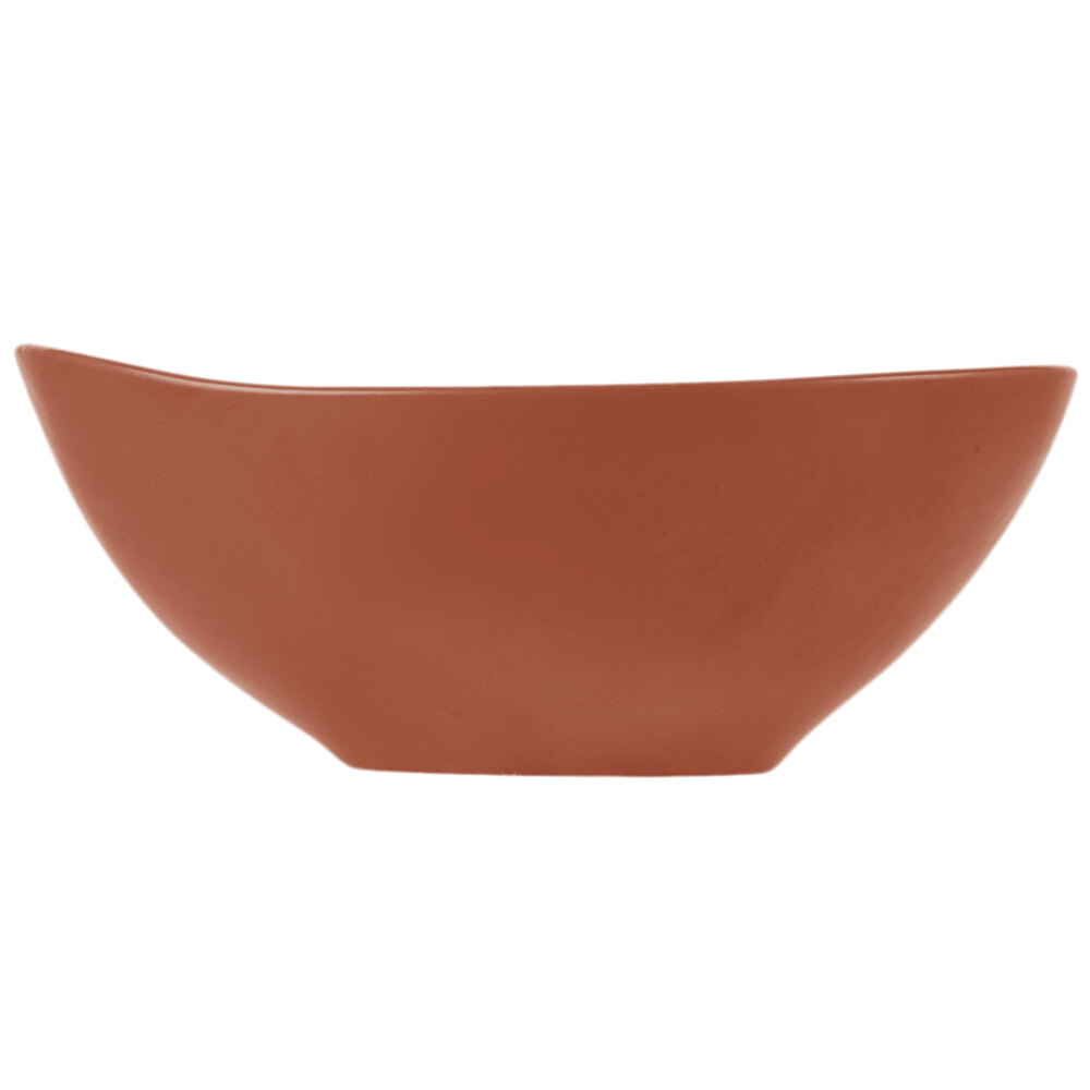 Libbey Driftstone 38 oz. Clay Satin Matte Organic Porcelain Bowl - Sample