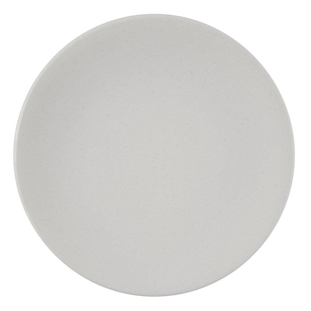 Libbey Driftstone 9" Driftwood Satin Matte Porcelain Coupe Plate - Sample