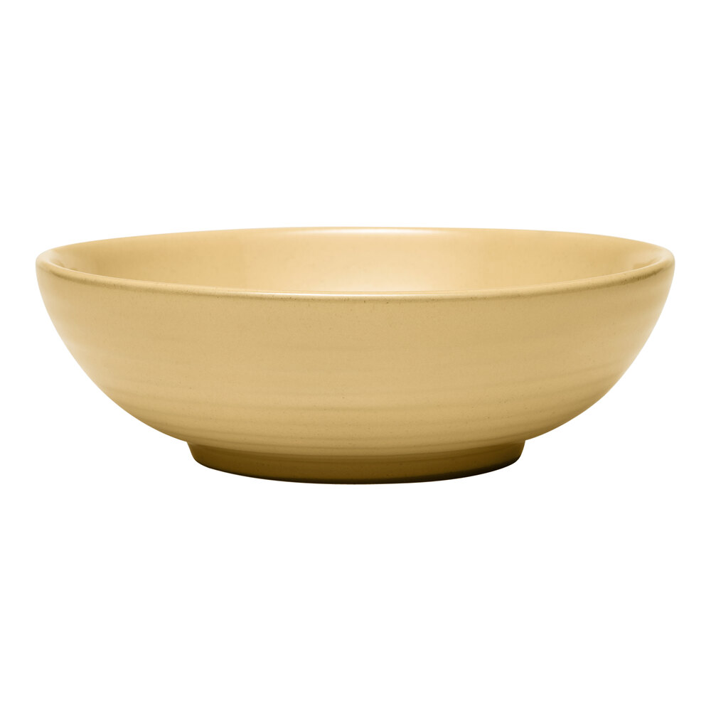 Libbey Canyonlands 30 oz. Tan Terracotta Salad Bowl - Sample