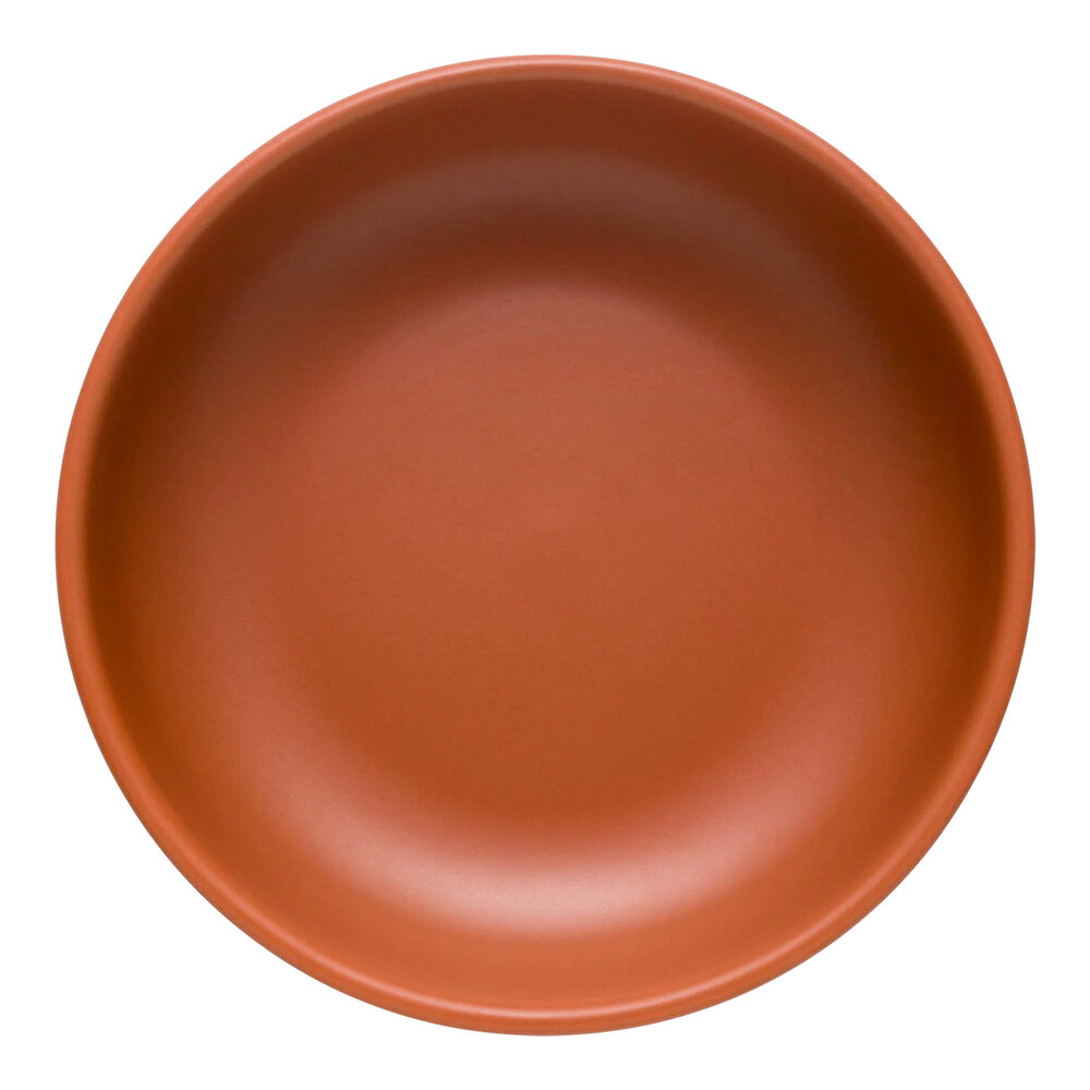 Libbey Driftstone 17 oz. Clay Satin Matte Porcelain Low Bowl - Sample