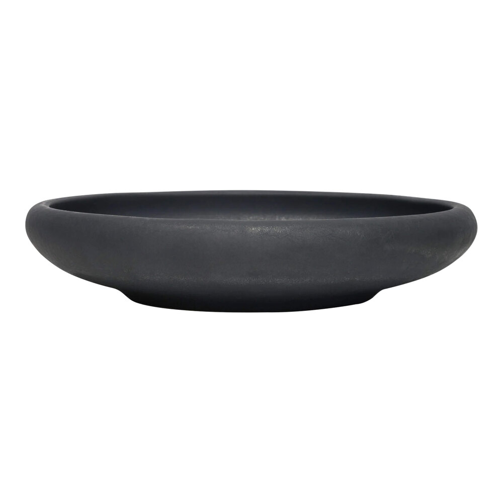 Reserve by Libbey Ignea 9.8 oz. Black Matte Porcelain Deep Bowl - Sample