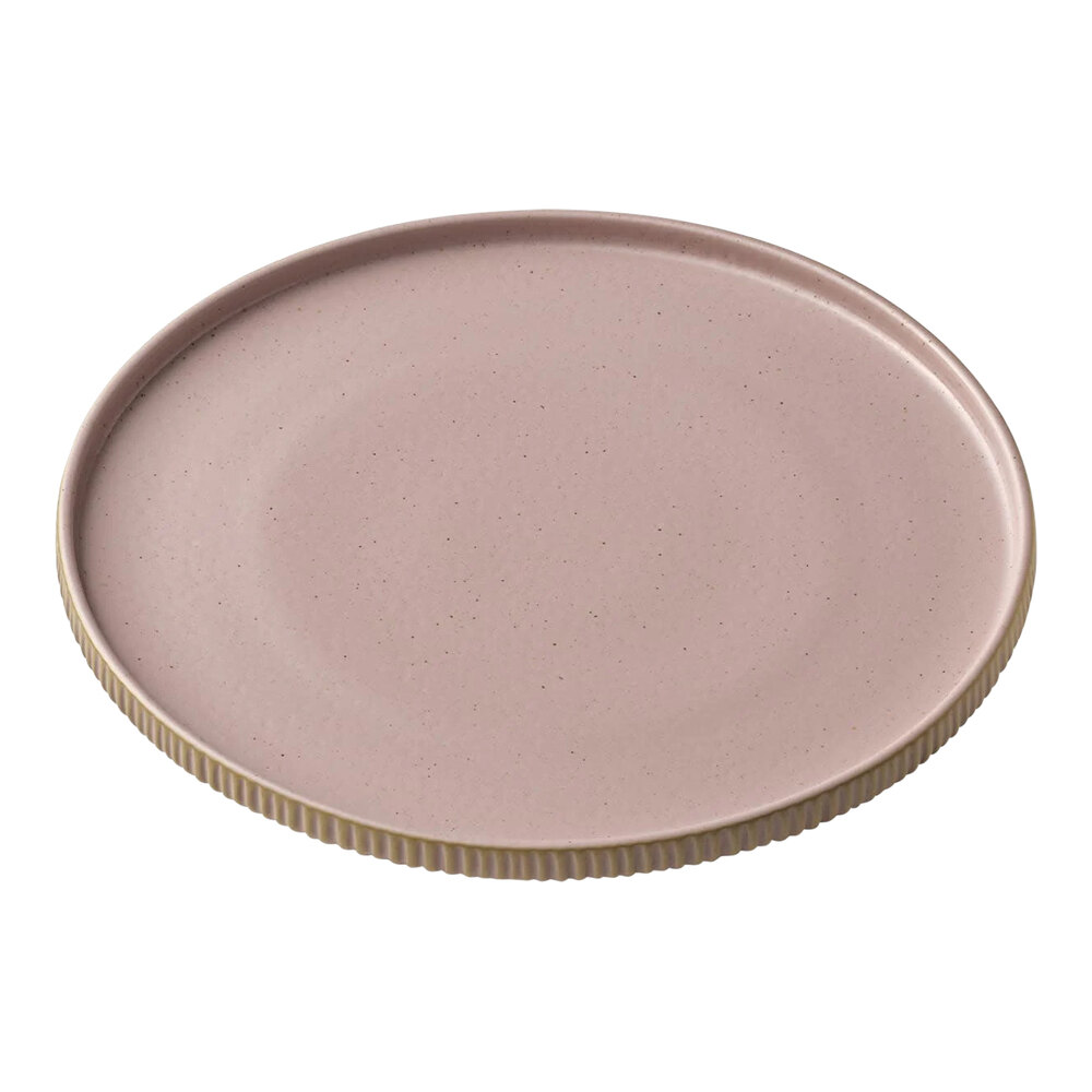 Playground Nara 8 1/4" Rose High Rim Plate - Sample