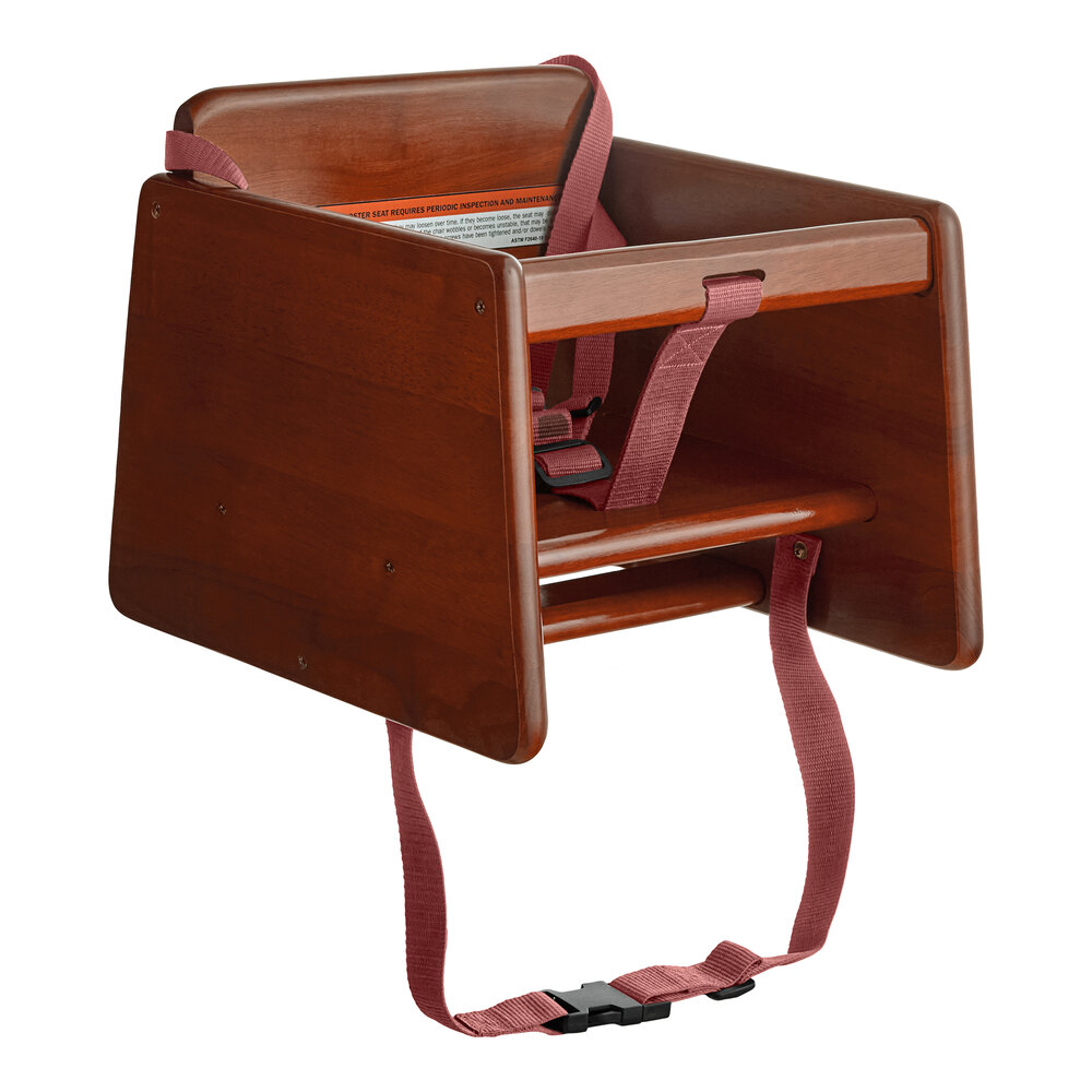 GET BS-200-MOD-W2 Walnut Wood Booster Seat with T-Strap