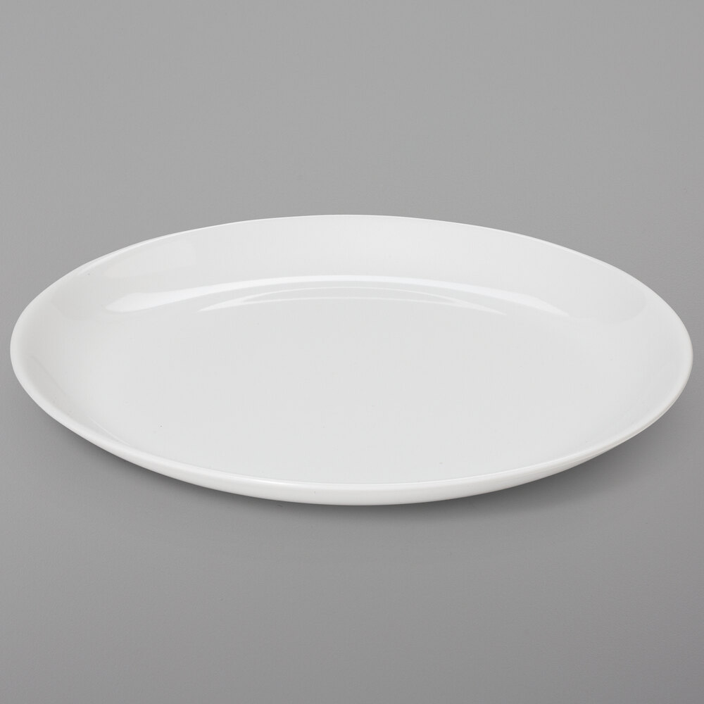 GET Settlement 7" Ivory (American White) Melamine Round Coupe Side Dish Plates - Sample