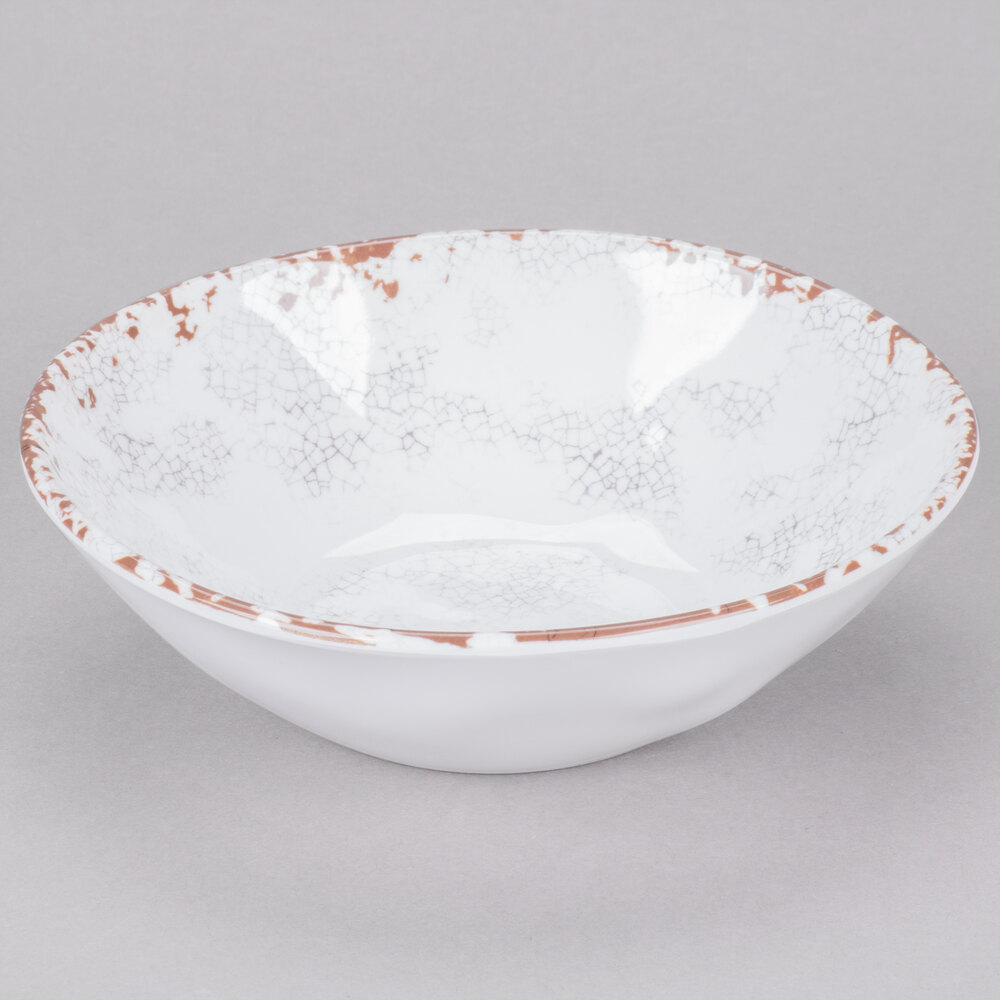 GET French Mill 16 oz. Irregular Melamine Bowl - Sample