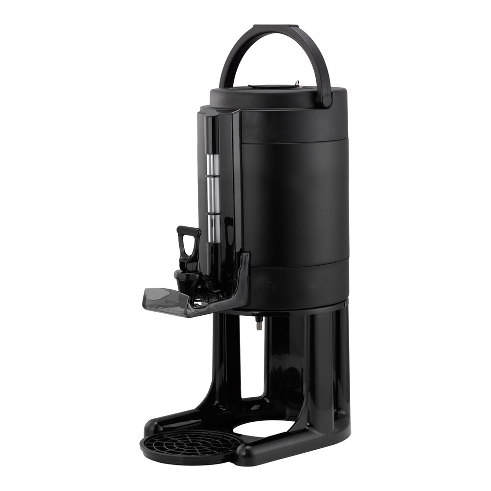 Service Ideas Universal GIU1GV2BLK 1 Gallon Black Thermal Coffee Server with Stand