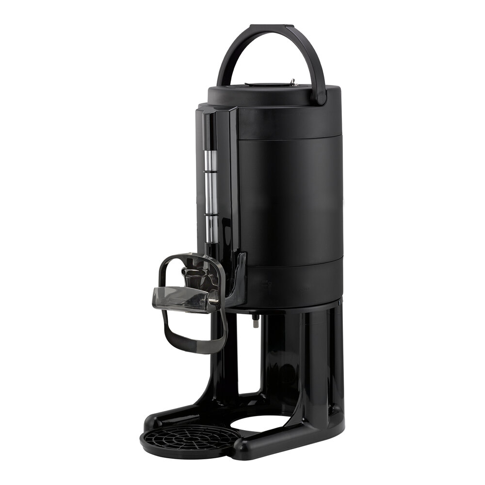 Service Ideas Universal GIU1GV2BLKHF 1 Gallon Black Thermal Hands-Free Coffee Server with Stand