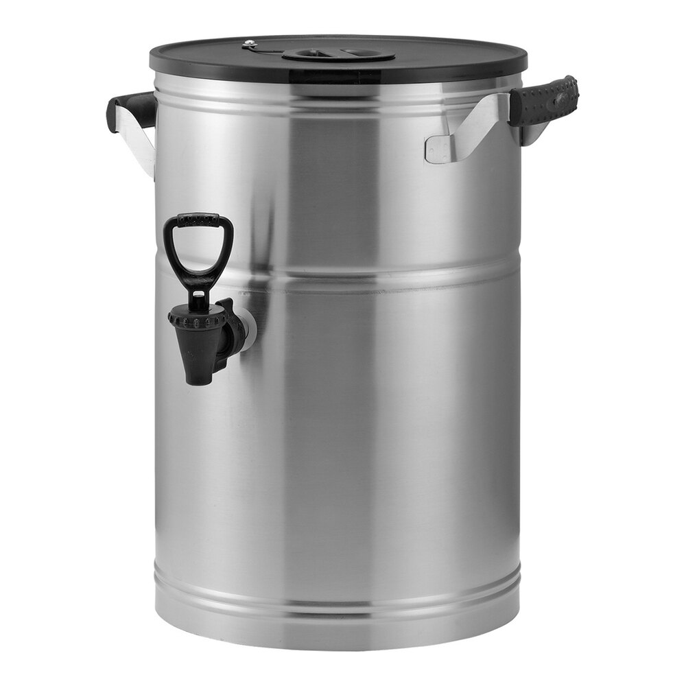 Service Ideas ITS3GPL 3 Gallon Brushed Stainless Steel Iced Tea Dispenser