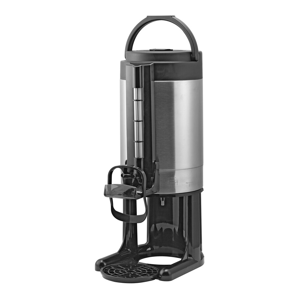 Service Ideas Universal GIU15GV2HF 1.5 Gallon Brushed Stainless Steel Thermal Hands-Free Coffee Server with Stand