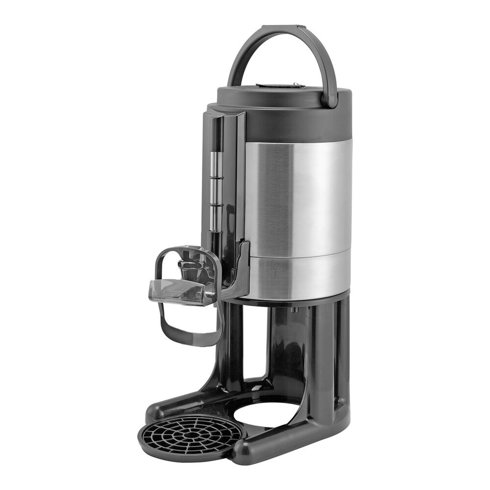 Service Ideas Universal GIU1GV2HF 1 Gallon Brushed Stainless Steel Thermal Hands-Free Coffee Server with Stand