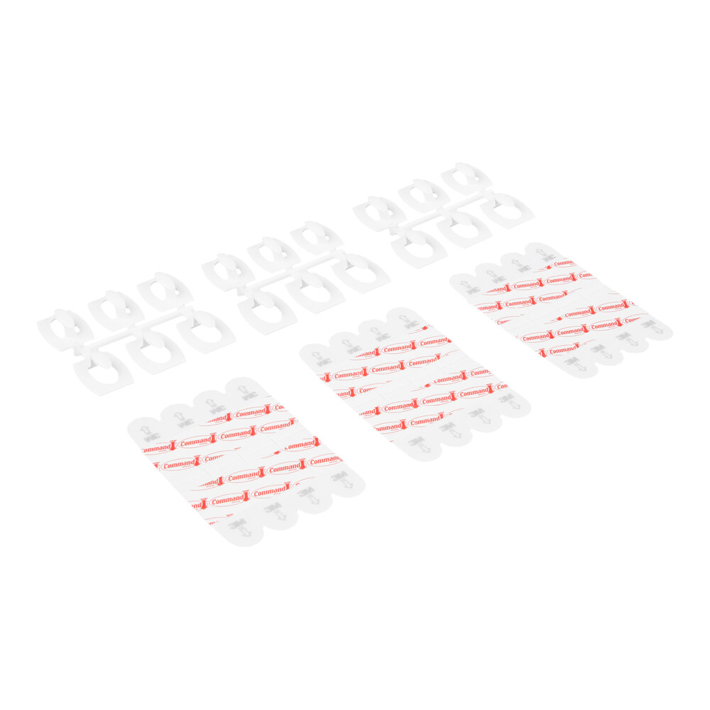 3M 1700618ES Command™ White Mini Hook - 18/Pack
