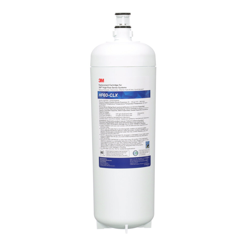3M Water Filtration Products 5637213 High Flow Series HF65-CLX Filter Cartridge - 5 Micron Rating and 3.5 GPM