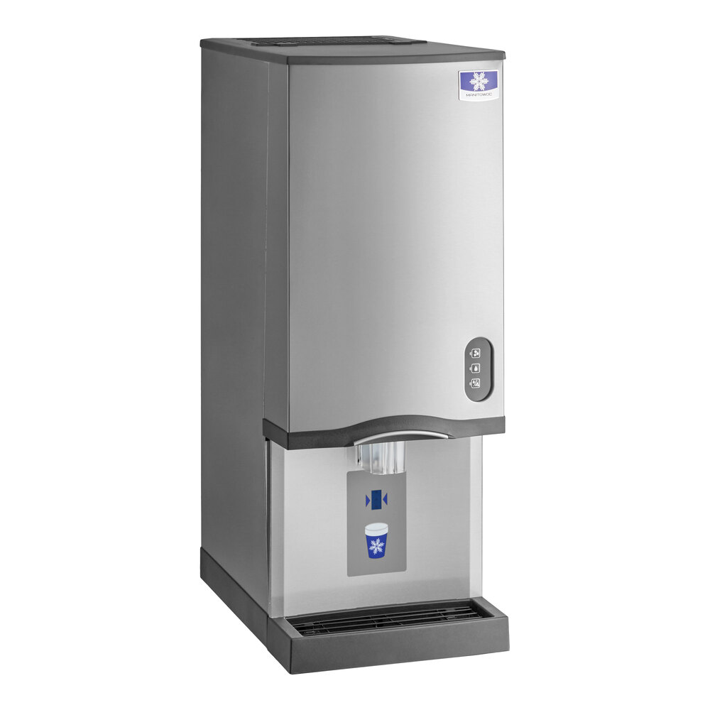 Manitowoc CNF0202A 16 1/4" Air Cooled Countertop Nugget Ice Maker / Water Dispenser - 20 lb. Bin with Sensor Dispensing - 120V