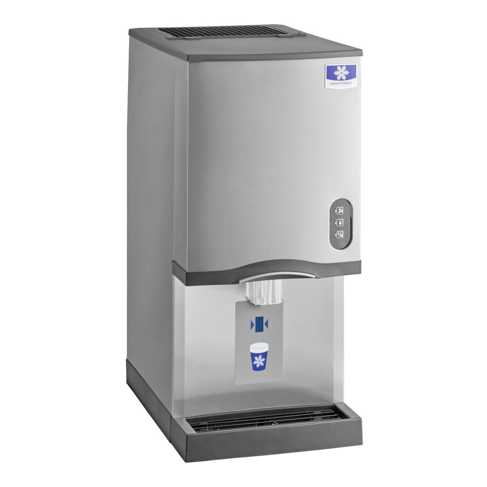 Manitowoc CNF0201A NEO 16 1/4" Air Cooled Countertop Nugget Ice Maker / Dispenser - 10 lb. Bin with Sensor Dispensing - 115V