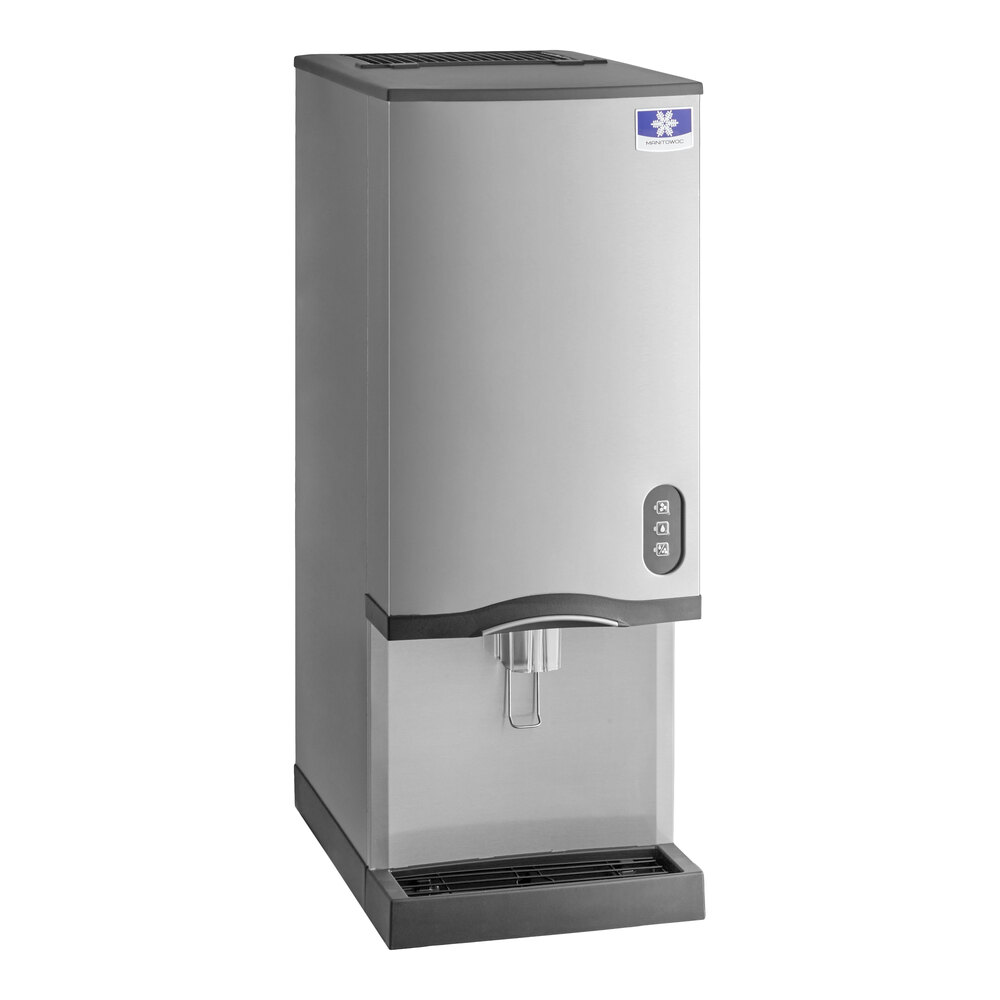 Manitowoc CNF0202AL 16 1/4" Air Cooled Countertop Nugget Ice Maker / Water Dispenser - 20 lb. Bin with Lever Dispensing - 115V