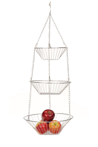 RSVP Hanging Baskets, 3-Tier - Chrome (HB 300)