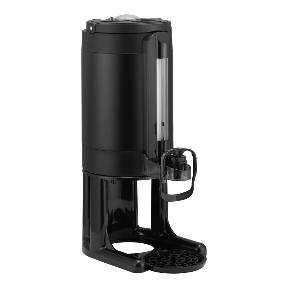 Service Ideas Universal GIU15GV3BLK 1.5 Gallon Black Thermal Coffee Server with Stand