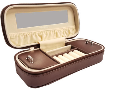 Annaleece Jewelry Box, Cross Country, Brown