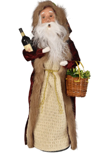Byers' Choice Caroler, Wine Santa (3250)