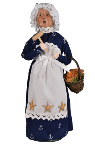 Byers' Choice Caroler, Nautical Mrs Claus with Crabs (3254WC)