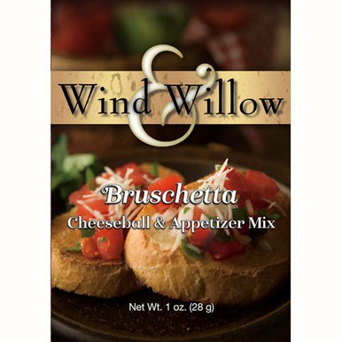 Wind & Willow Cheeseball & Appetizer Mix, Bruschetta - Set of 2 (33110)