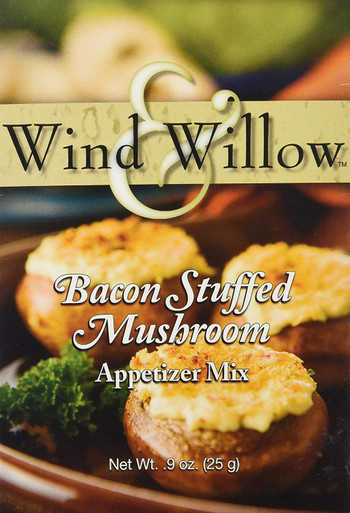 Wind & Willow Cheeseball & Appetizer Mix, Bacon Stuffed Mushroom - Set of 2 (33112)