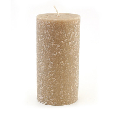 Root Timberline Pillar Candle, 3x6" Taupe (33645)