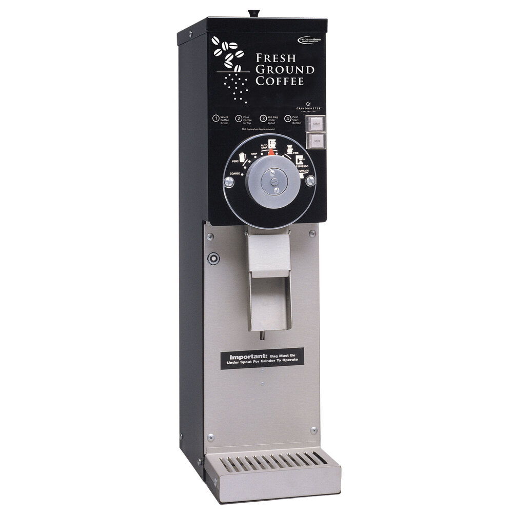 Grindmaster 890BS Black ETL Slimline 3 lb. Coffee Grinder - 120V